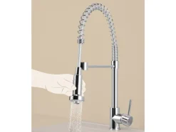 Grifo monomando para fregadero con ducha extraíble