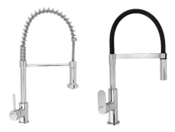 Grifo monomando para fregadero con ducha extraíble