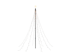 Guirnalda de luces en forma de árbol de Navidad