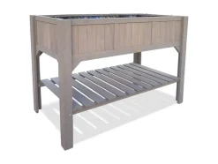 HABAU Huerto elevado con balda, incl. lámina de plantación, 117 x 90 x 59 cm, estructura de madera estable.