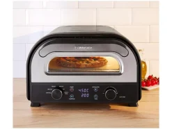 Horno para pizza eléctrico »SPE 2400 A1«, con piedra para pizza de cordierita.