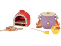 Horno para pizzas y caldero mágico de madera