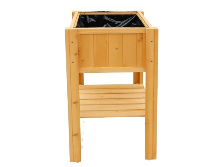 Huerto urbano HABAU "Kompakt" con balda, estructura de madera estable, incl. lámina de plantación.