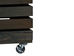 Huerto urbano »Rolla«, de madera de pino, con compartimento de almacenaje.