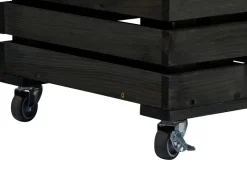 Huerto urbano »Rolla«, de madera de pino, con compartimento de almacenaje.