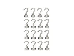 Imanes de neodimio / soportes magnéticos con clip / ganchos magnéticos / imanes con ojal / juego de imanes en recipiente con avellanado.