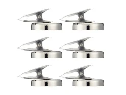 Imanes de neodimio / soportes magnéticos con clip / ganchos magnéticos / imanes con ojal / juego de imanes en recipiente con avellanado.