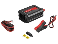 Inversor de corriente »USSW 300 C3«, con interruptor de encendido/apagado y LED de control.