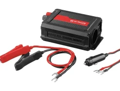 Inversor de corriente »USSW 300 C3«, con interruptor de encendido/apagado y LED de control.