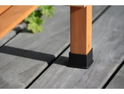 Jardinera elevada, de madera, L 75 x A 37 x Al 79 cm.