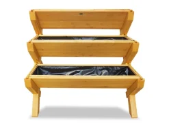 Jardinera elevada »Trio«, de madera de alerce, L 110 x An 74 x Al 89 cm.