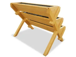 Jardinera elevada »Trio«, de madera de alerce, L 110 x An 74 x Al 89 cm.