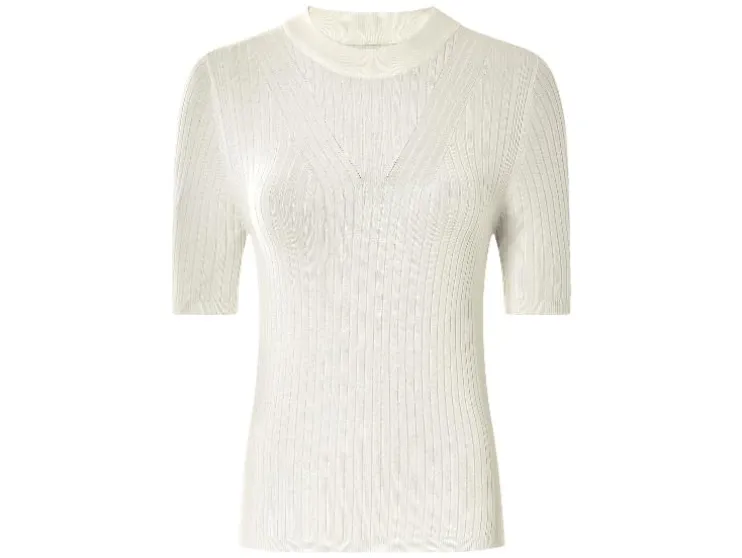 Jersey de mujer, en calidad de punto fino suave.