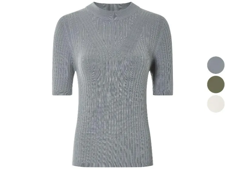 Jersey de mujer, en calidad de punto fino suave.