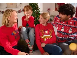 Jersey de Navidad prémium para hombre con efecto LED y música / Jersey de Navidad prémium con efecto LED.