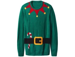 Jersey de Navidad prémium para hombre con efecto LED y música / Jersey de Navidad prémium con efecto LED.