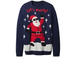 Jersey de Navidad prémium para hombre con efecto LED y música / Jersey de Navidad prémium con efecto LED.