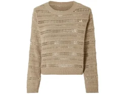 Jersey de punto calado suave para mujer