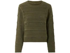 Jersey de punto calado suave para mujer