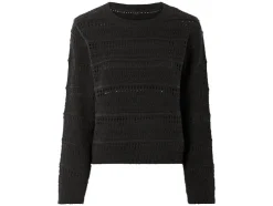 Jersey de punto calado suave para mujer