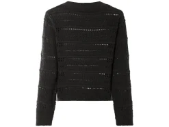 Jersey de punto calado suave para mujer