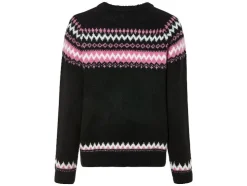 Jersey de punto grueso para mujer, con mangas raglán.