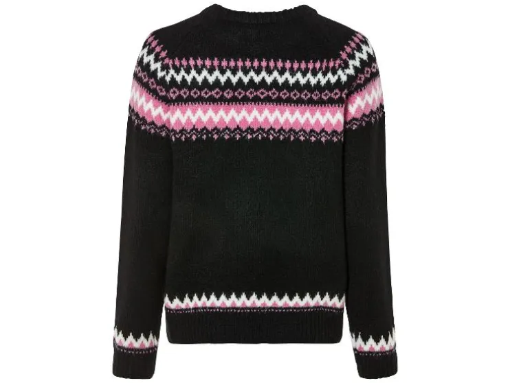 Jersey de punto grueso para mujer, con mangas raglán.