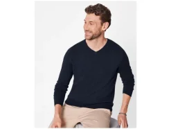 Jersey prémium para hombre de mezcla de cachemira, seda y lana merino.