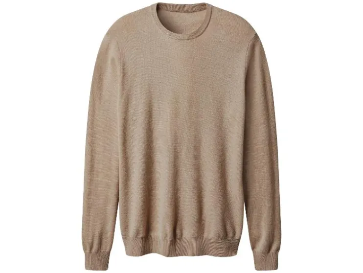 Jersey prémium para hombre de mezcla de cachemira, seda y lana merino.