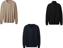 Jersey prémium para hombre de mezcla de cachemira, seda y lana merino.