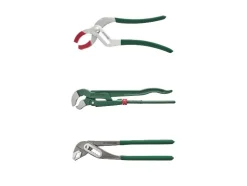 Juego de alicates de fontanería, 3 piezas / Llave para tubos