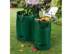 Juego de bolsas de jardín, set de 3 / Bolsa de jardín, redonda y plegable.