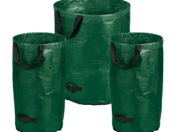 Juego de bolsas de jardín, set de 3 / Bolsa de jardín, redonda y plegable.