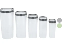 Juego de botes de almacenamiento, 5 piezas.