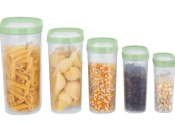 Juego de botes de almacenamiento, 5 piezas.