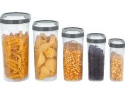 Juego de botes de almacenamiento, 5 piezas.