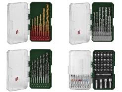 Juego de brocas helicoidales HSS / brocas para piedra / brocas para madera / puntas de atornillar.