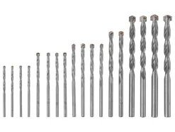 Juego de brocas para metal, madera y mampostería.
