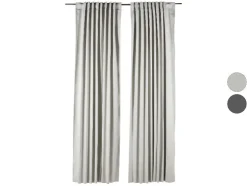 Juego de cortinas opacas, 2 piezas