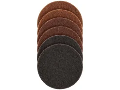 Juego de discos de láminas / discos de pulido / plato lijador de velcro con juego de lija / juego de vellón abrasivo / disco de limpieza.