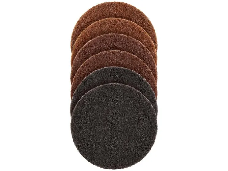 Juego de discos de láminas / discos de pulido / plato lijador de velcro con juego de lija / juego de vellón abrasivo / disco de limpieza.