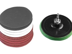Juego de discos de láminas / Plato lijador con velcro y juego de lija / Disco de limpieza / Juego de discos de desbaste