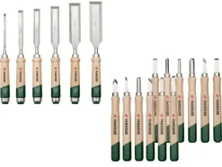 Juego de formones y gubias para madera