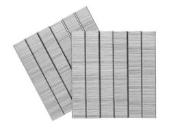 Juego de grapas y clavos para grapadora eléctrica, de acero galvanizado.