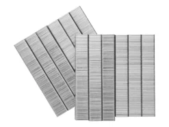 Juego de grapas y clavos para grapadora eléctrica, de acero galvanizado.