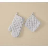 Juego de manopla de horno y agarradera / Juego de manoplas de horno, 2 piezas.
