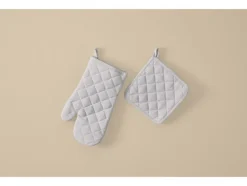 Juego de manopla de horno y agarradera / Juego de manoplas de horno, 2 piezas.