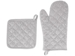 Juego de manopla de horno y agarradera / Juego de manoplas de horno, 2 piezas.
