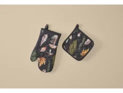 Juego de manopla de horno y agarradera / Juego de manoplas de horno, 2 piezas.