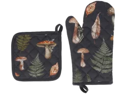 Juego de manopla de horno y agarradera / Juego de manoplas de horno, 2 piezas.